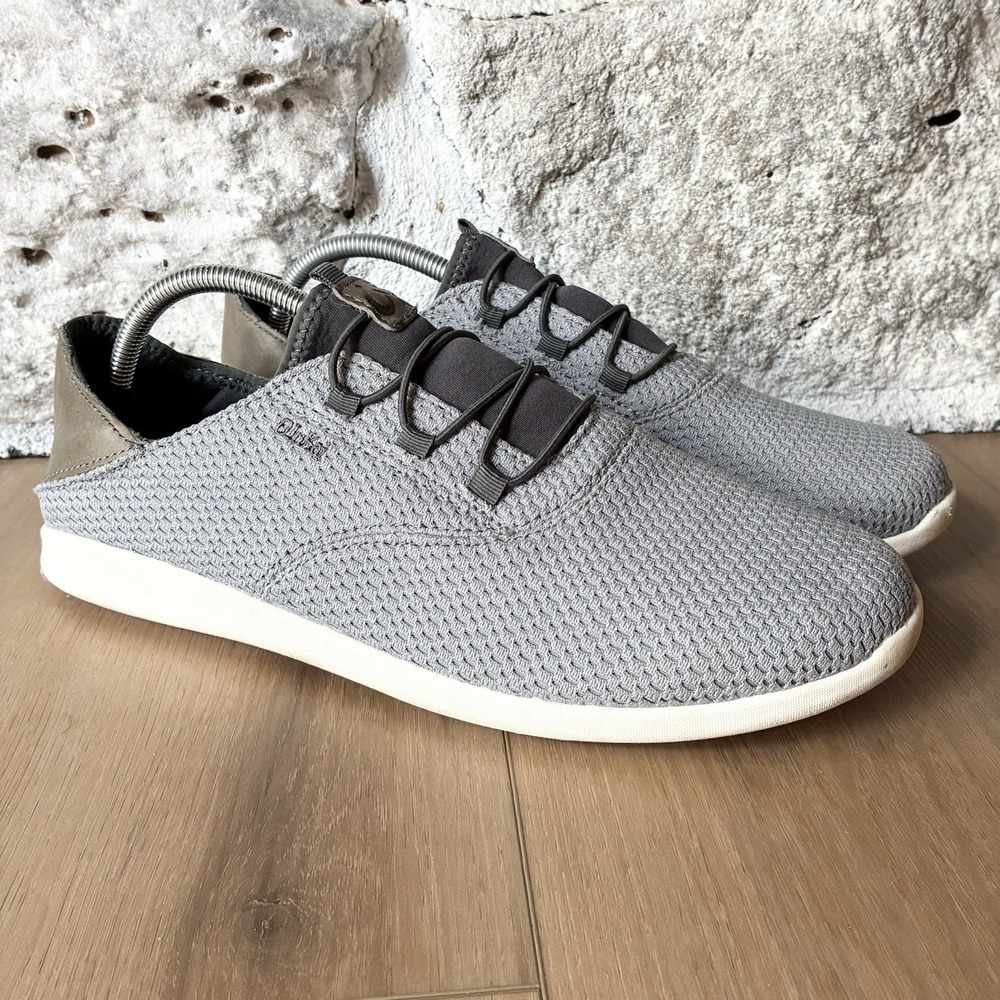OluKai Alapa Li Mens Knit Easy On Comfort Athletic Sneakers Shoes Gray Mens 11